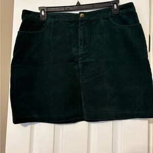 Forever 21 Forest Green Corduroy Skirt